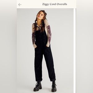 FREE PEOPLE ZIGGY CORD OVERALLS